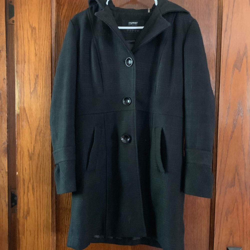 Grey Winter Coat with Hood